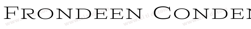 Frondeen CondensedRe字体转换